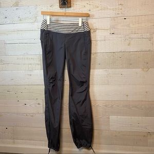 Lululemon Run Ultra Pants Coal Ivory Stripe 4